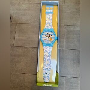 NWT Bluey Wall Clock - 3 feet tall! Fun & functional decor for kids room!